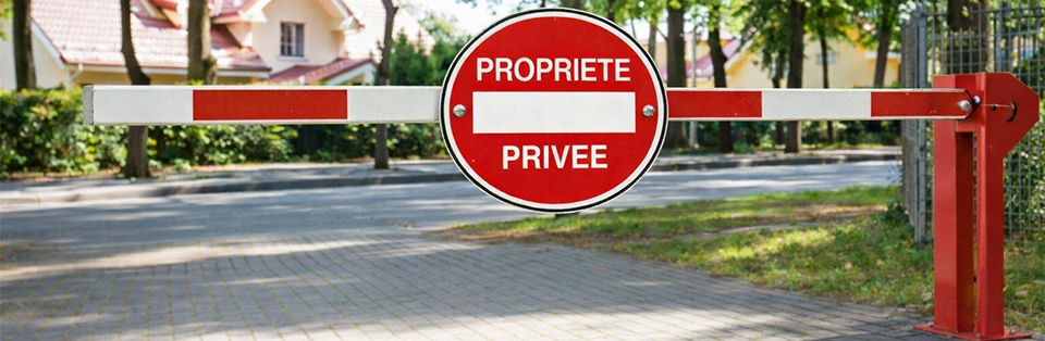panneau propriété privée